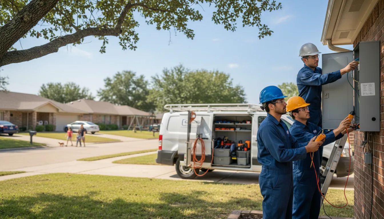 Certified electrician providing emergency electrical services in Coleman, WI